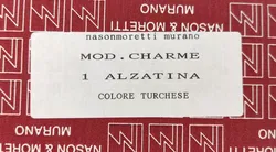 Nason & Moretti Muranoglas - Alzatina Modern Charme türkis - Bild 4