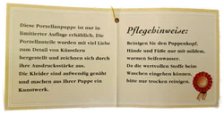 Porzellan Puppe - Bild 3