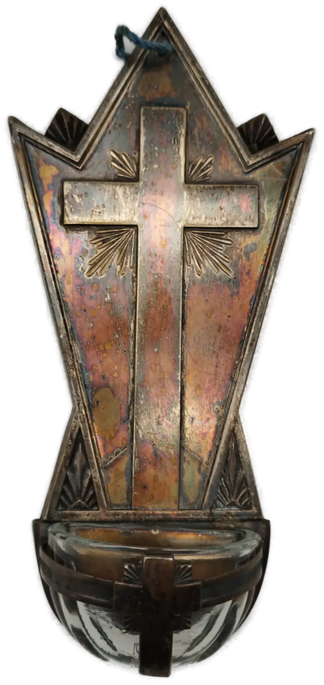 Weihwasserbecher Aufhänger - bunt verfärbt! - Bild 1