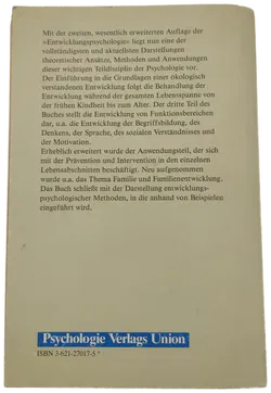 Entwicklungspsychologie - Rolf Oerter, Leo Montada - Bild 2