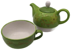 Set: kleine Teekanne + Tasse, Keramik; Mount Everest Tea Company – Vorschau 2