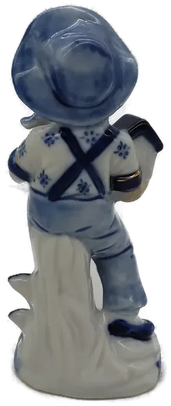 Porzellan/Keramik Figur Junge mit Vogel - Bild 3