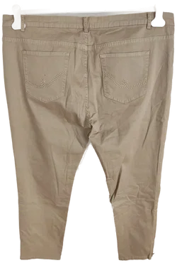Blue Seven Damen Stretch-Jeans in Beige, Größe 46 – Vorschau 4