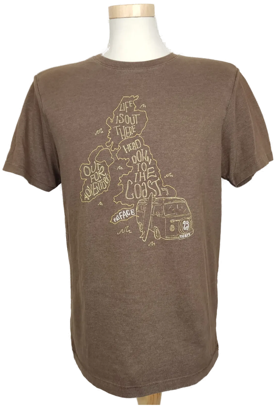 Fat Face Herren T-Shirt braun Gr.M - Bild 1