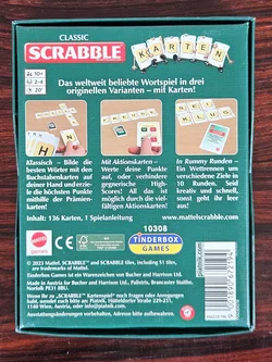SCRABBLE CLASSIC Kartenspiel - Gesellschaftsspiel - Tinderbox Games - Bild 2