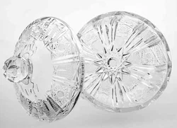 Salzburger Kristallglas Bonboniere Durchmesser ca 15cm - Bild 4