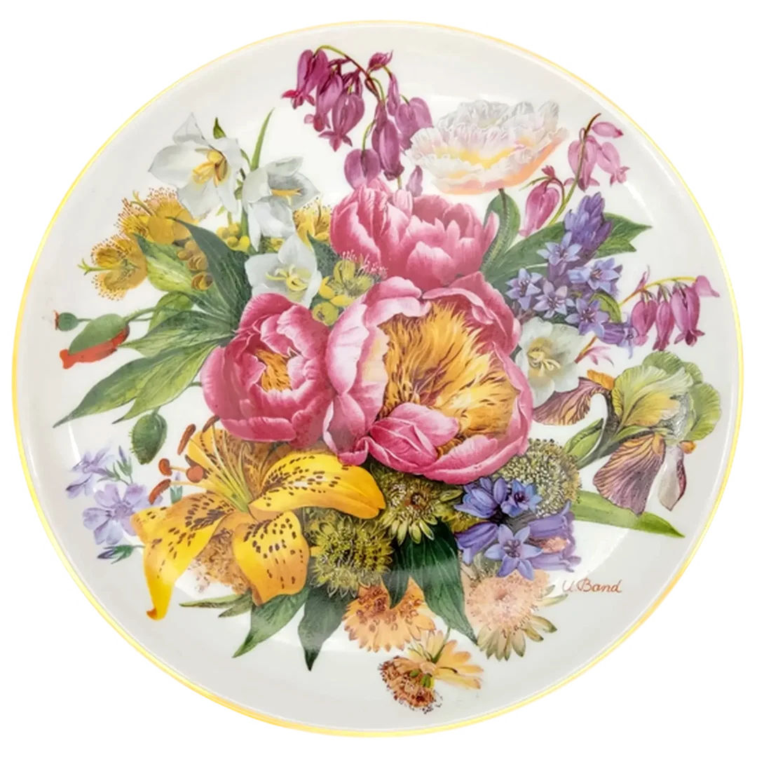 Hutschenreuther Sammelteller 1987 - „Sommerverheißung“ von Ursula Band (Teller 961 A) - Bild 4