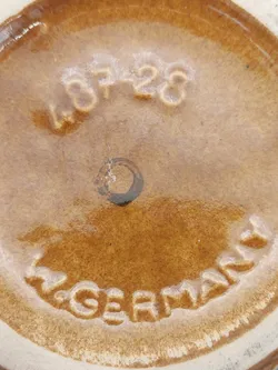 Vintage  Ton Vase aus den 80er - Bild 8