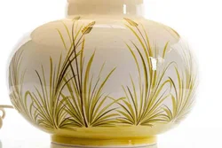 Vintage Tischlampe mit Keramikfuß und Ährenmotiv – Vorschau 3