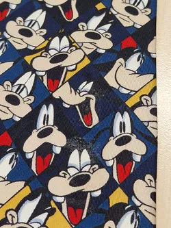 Vintage Disney Goofy Seidenkrawatte, blau - Handmade in Italy - Bild 4