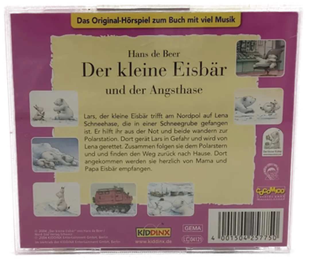 CD Hans de Beer - Der kleine Eisbär und der Angsthase, Hörspiel – Bild 2