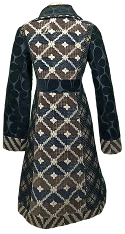 Desigual Damen Mantel schwarz gemustert Gr. S - Bild 2