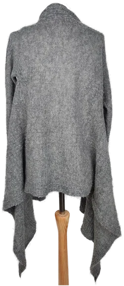 Benetton Damen Longjacke grau melè - S/36 – Vorschau 2