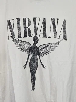 Nirvana H&M Herren Band T-Shirt, beige - Gr. S  - Bild 2