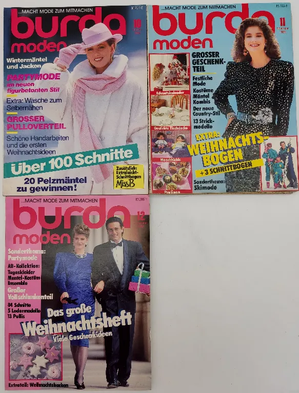 Burda Modezeitschrift 11 Hefte 1986 – Bild 3