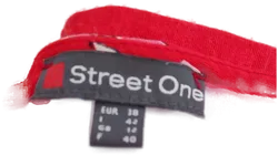 Street One Damen Shirt - rot, geblümt - Gr. 38 - Bild 4