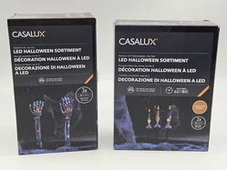 LED-Dekokerzen für Halloween Set #3 "Skelettarme und Totenkopf-Kerzen"  – Vorschau 1