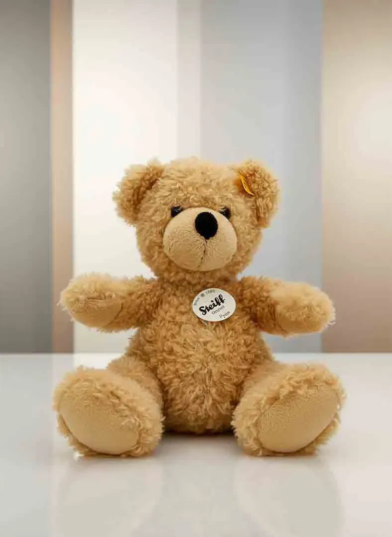 Steiff Teddybär Fynn 28cm Beige Knopf im Ohr gelbe Fahne Nr. 111471 - Bild 4