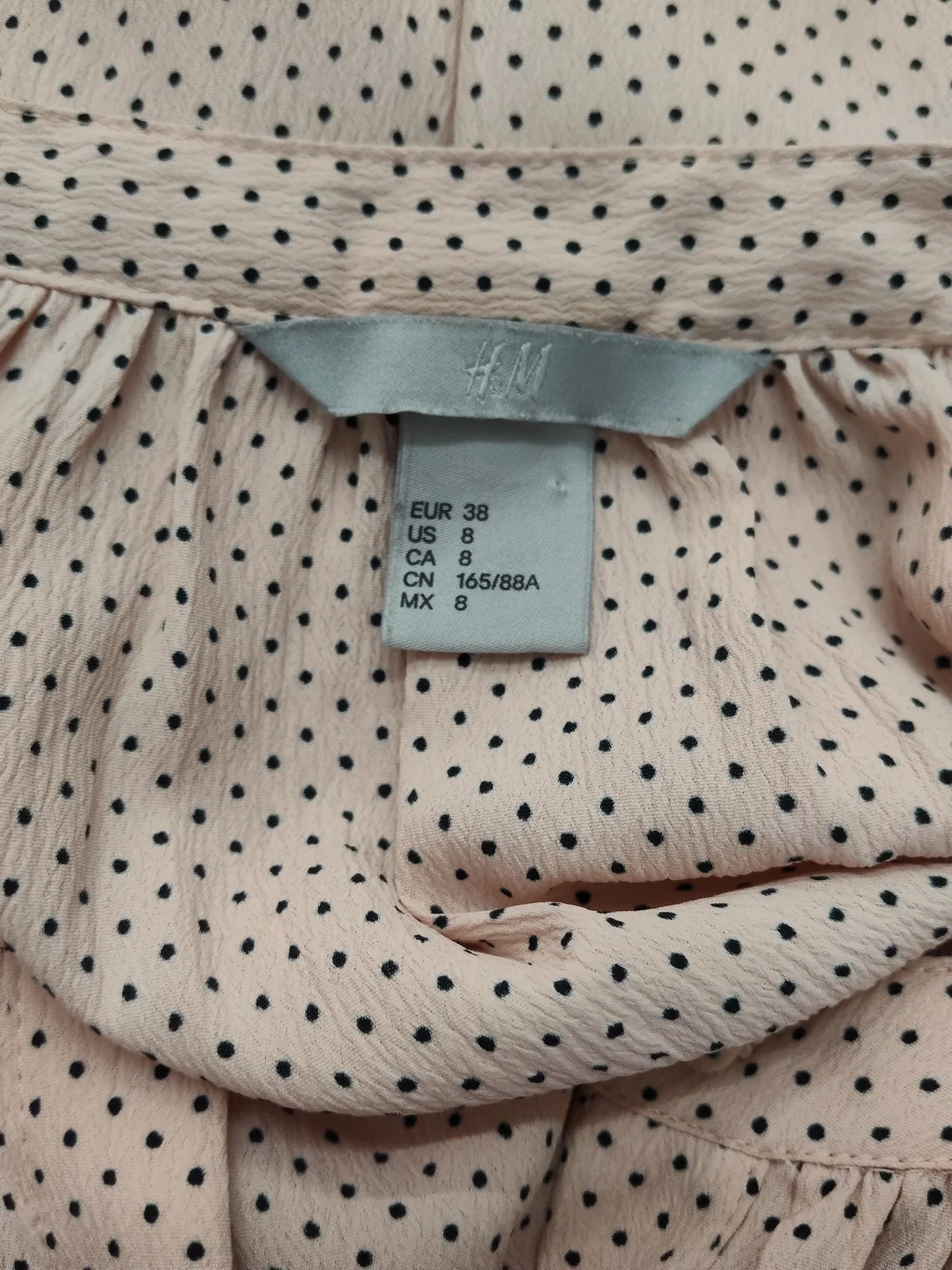 Damenbluse H&M Gr. M Gepunktet | Leicht & Luftig – Bild 6
