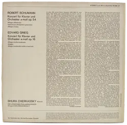 Vinyl LP - Schumann, Grieg - Klavierkonzerte  - Bild 2