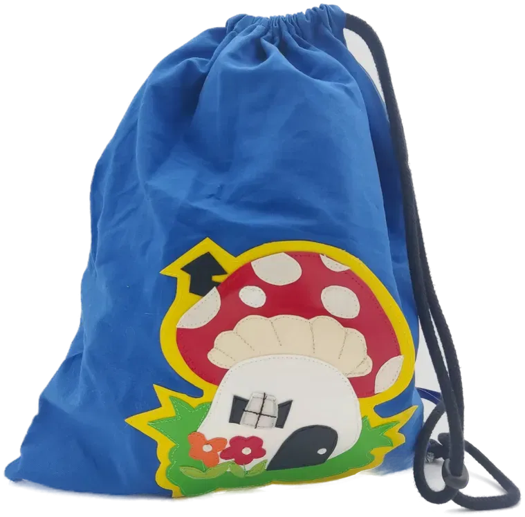 Trainingsbeutel für Kinder marineblau mit Aufdruck - Bild 1