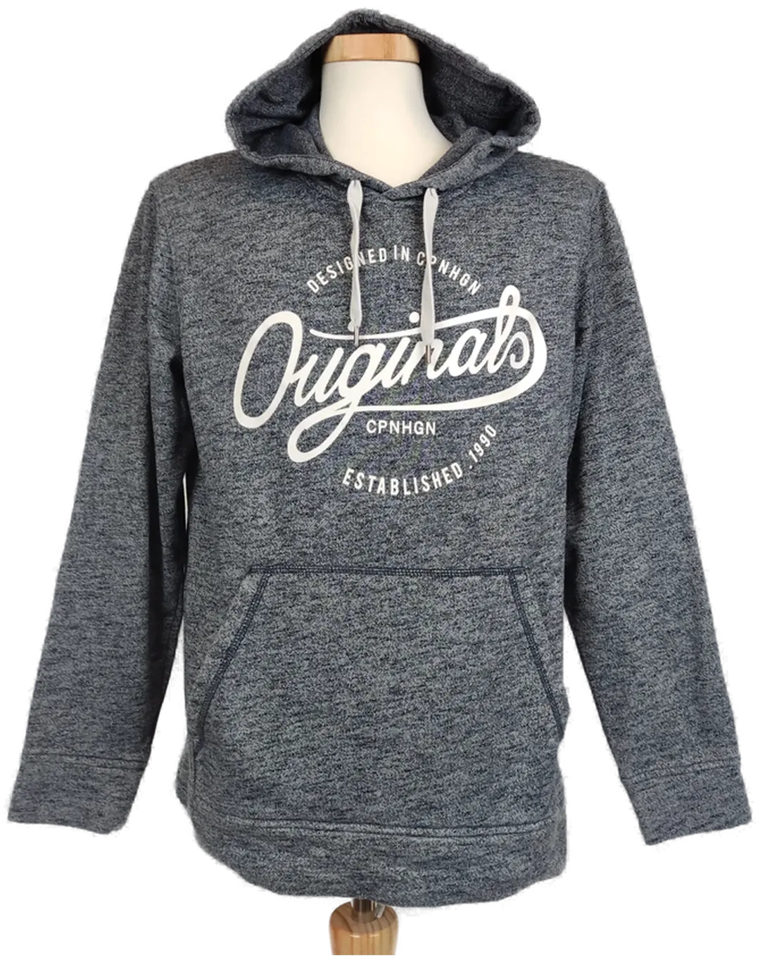 Jack & Jones Herren Hoodie  blau meliert Gr. XL - Bild 4