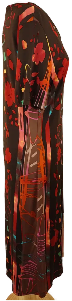 FLAMM Midikleid bunt gemuster - XL/42 - Bild 3