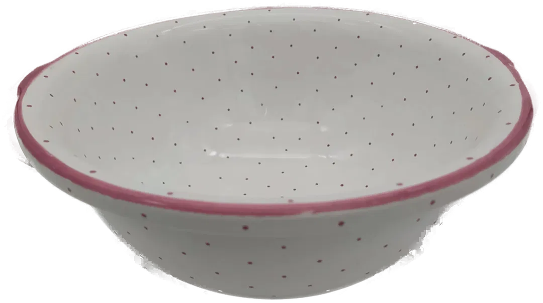 Gmundner Keramik Schüssel rosa Tupfen Durchmesser: 27 cm - Bild 4
