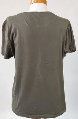 Tom Tailor Damen T-Shirt grün mit Muster - Gr. M  - Bild 4