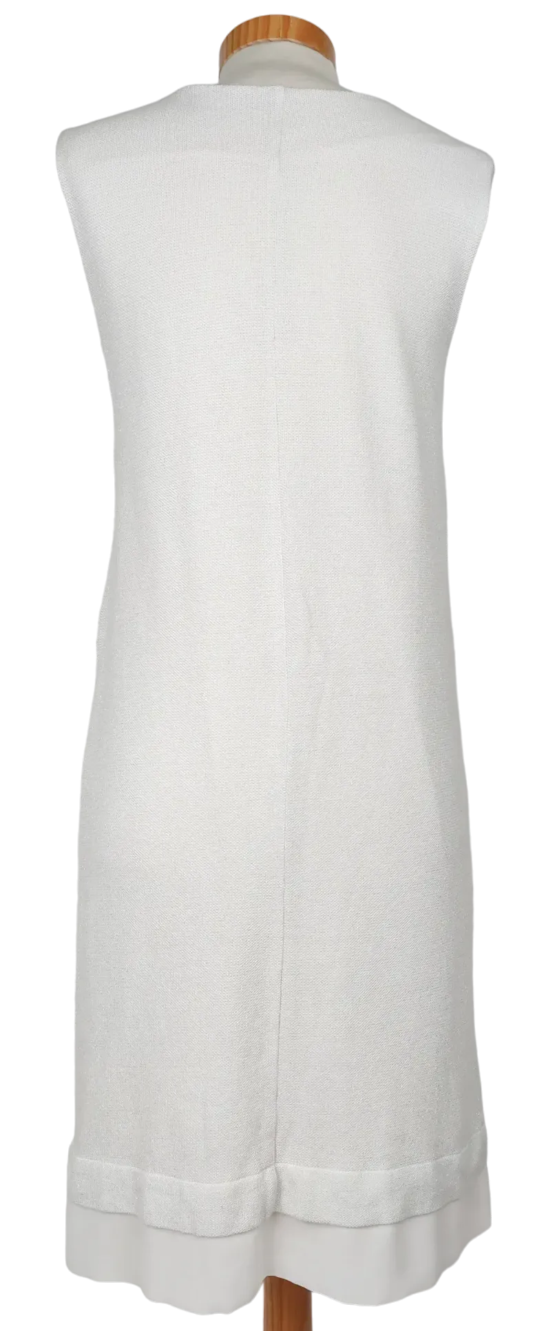 Esprit Damen Midikleid, weiß/silber - Gr. S – Bild 2