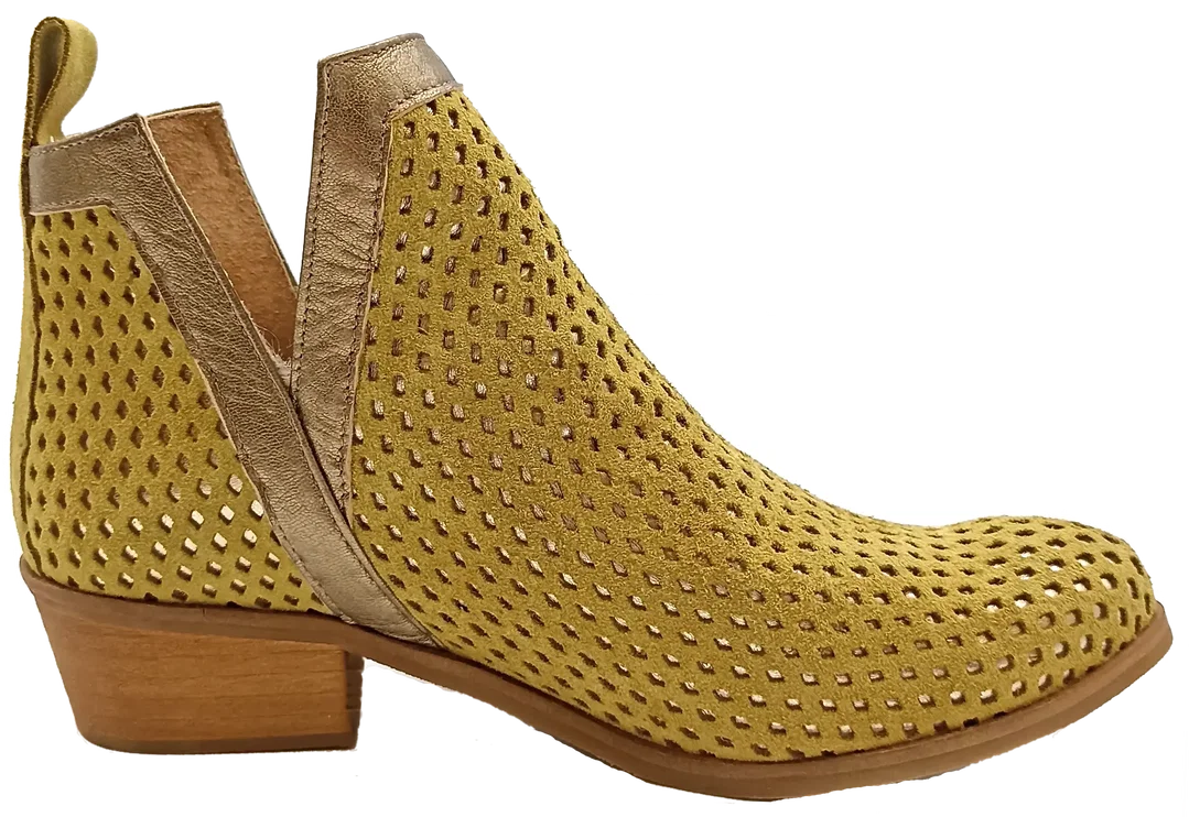 Cubanas Damen Wildlederstifletten pistazie Gr. 38 – Bild 7