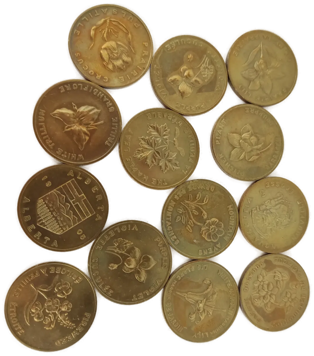 Werbemedaillen Shell aus Kanada - 13 Stück - Bild 2