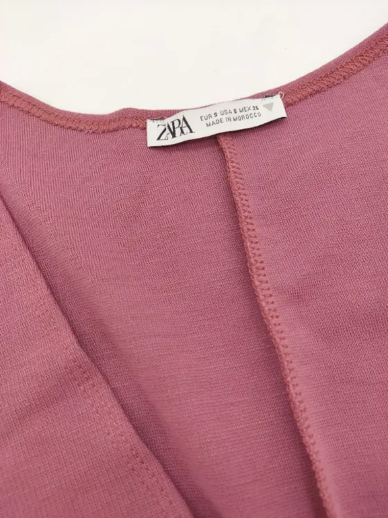 Zara Damen Minikleid, altrosa - Gr. S – Bild 4