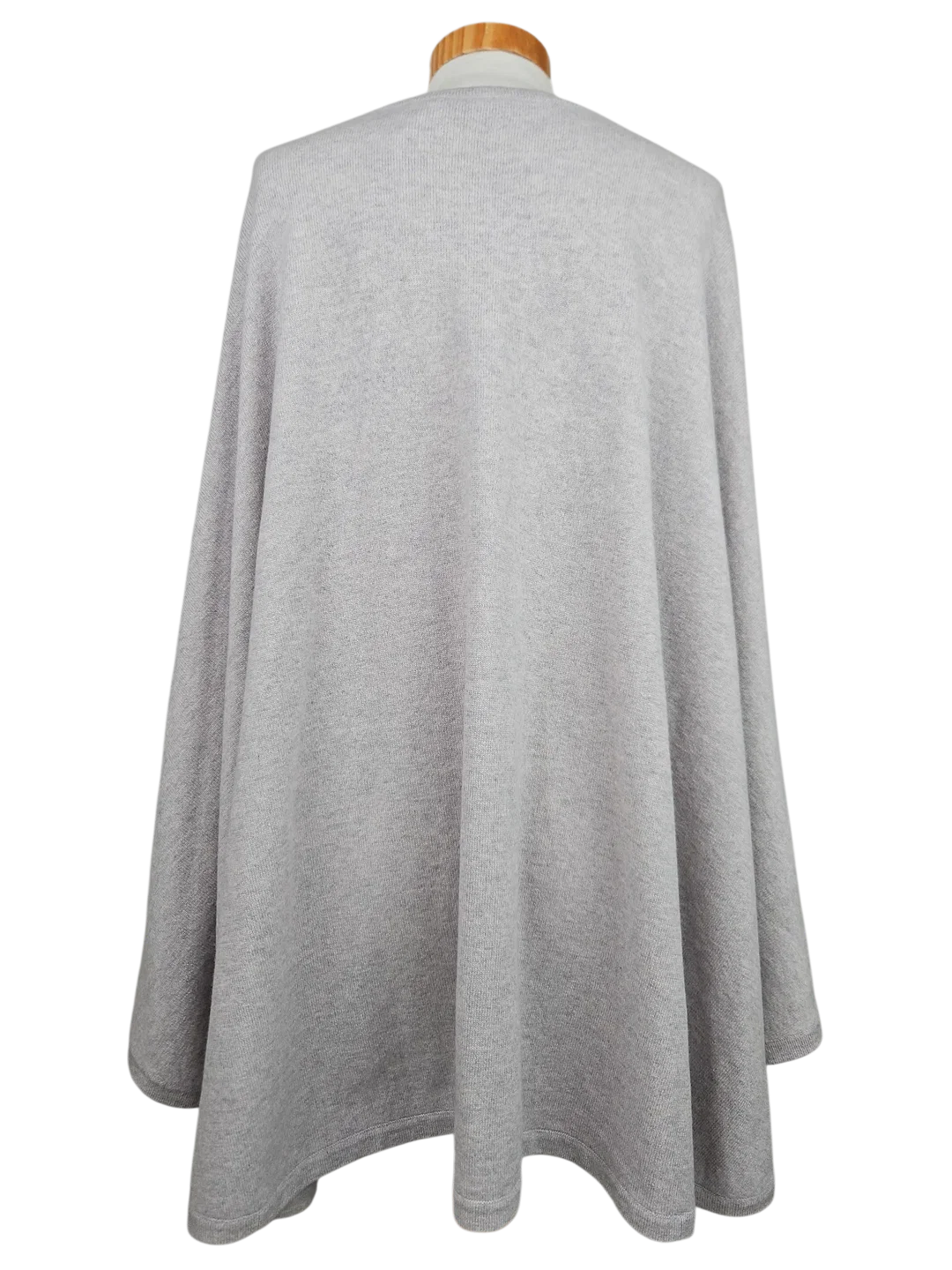 The Mercer Damen Cape (Wolle/Kaschmir), grau - Gr. 40/42 – Bild 3