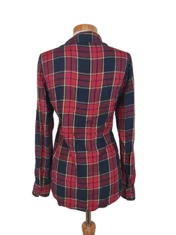 Leara Woman Damen Bluse rot/blau - Gr. EU S - Bild 3