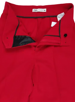 Zara Damen Hosenanzug-Zweiteiler, rot - Gr. XS  - Bild 7