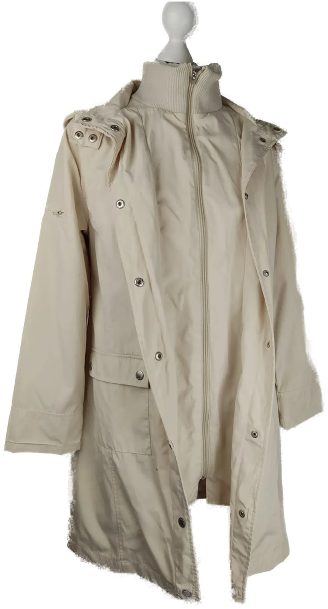 Damen Parka Street One Beige | Zeitloser Begleiter / mit abnehmbarer Kapuze - Bild 1