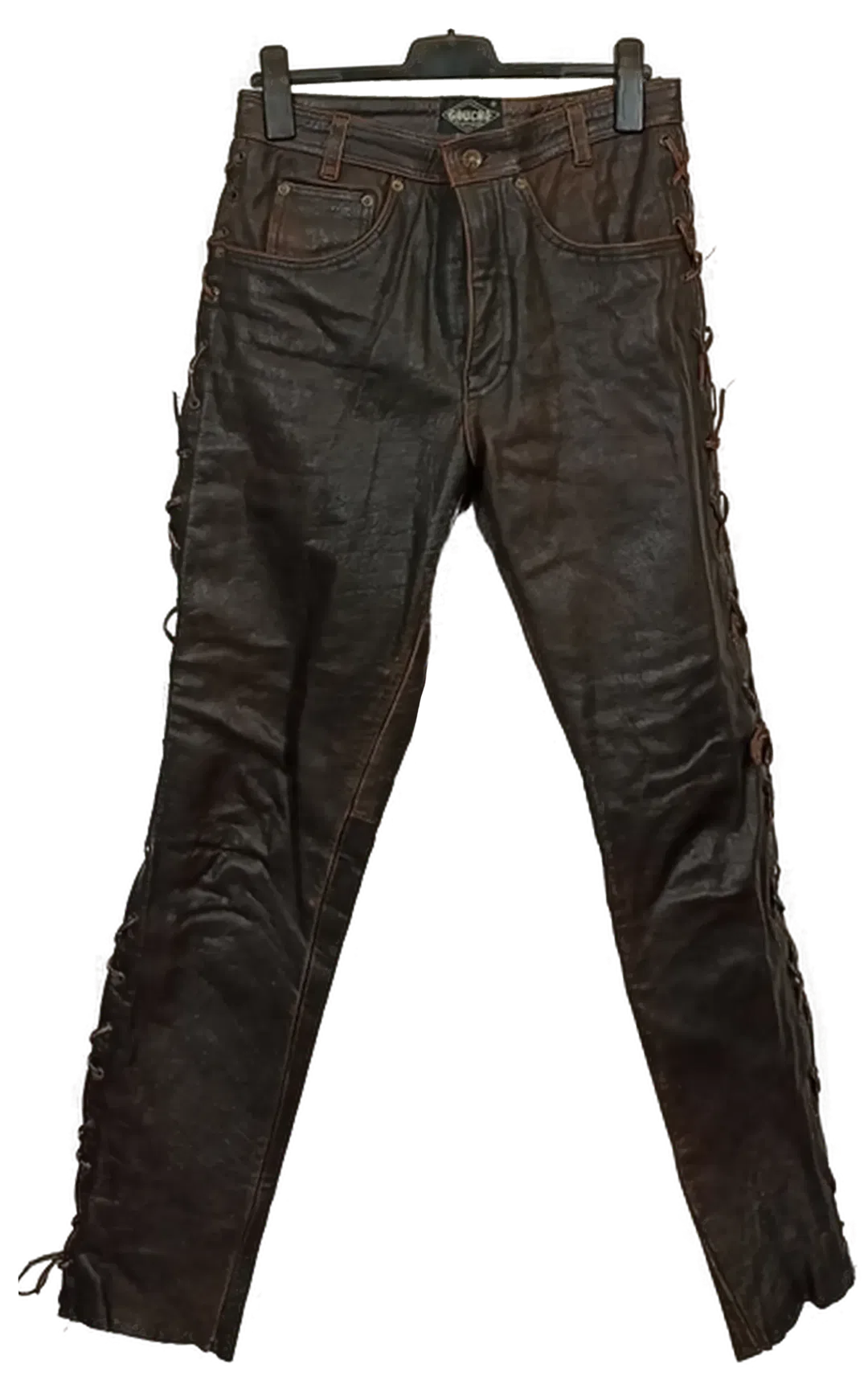 Gaucho Herren Leder Motorradhose braun Gr. 34 - Bild 1