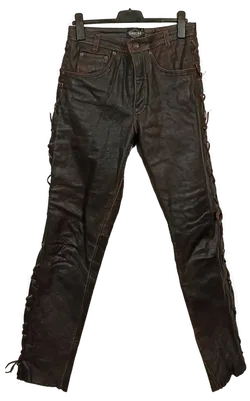 Gaucho Herren Leder Motorradhose braun Gr. 34 - Bild 1