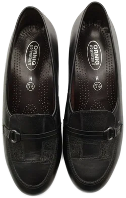 Damen Slipper Mit Absatz Marke Ornig Gr. 38,5 | Zeitloser Chic - Bild 3