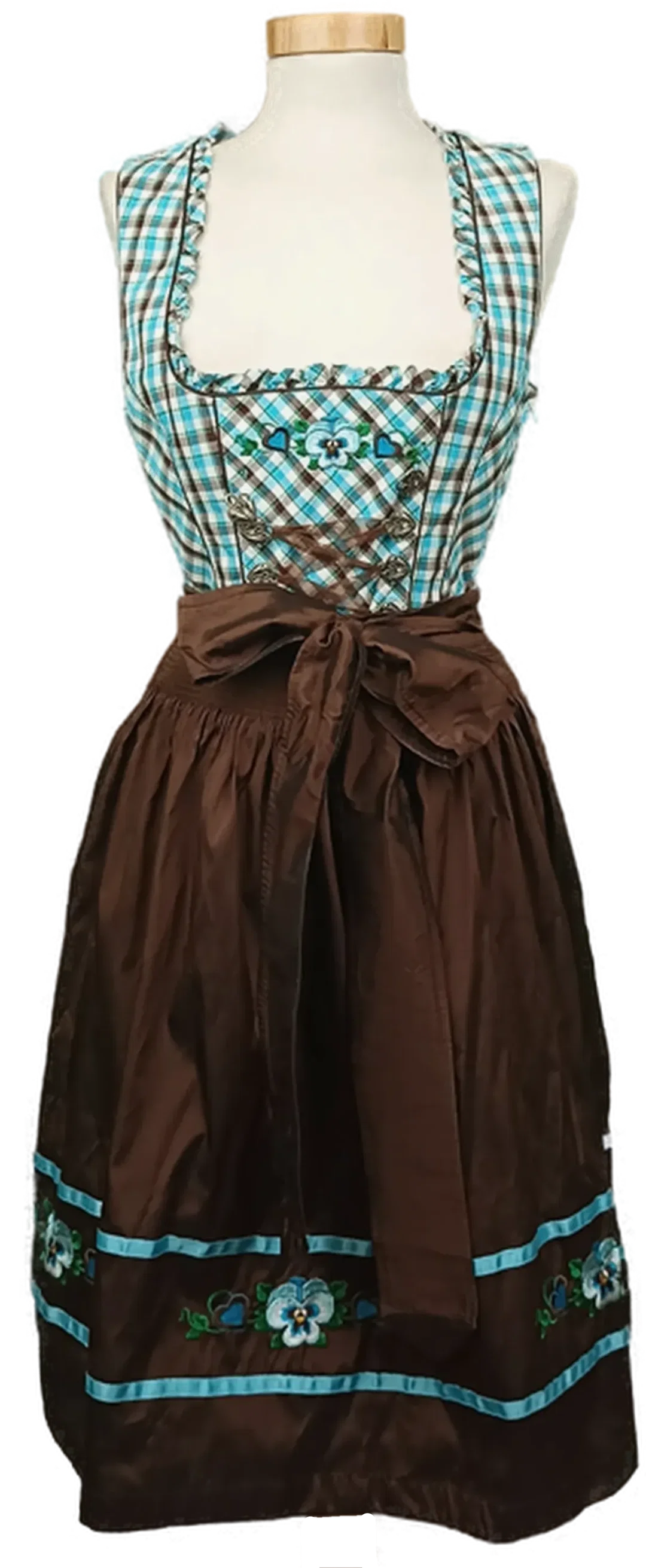 Landhaus by C&A Dirndl braun/blau/weiß Gr. S - Bild 1