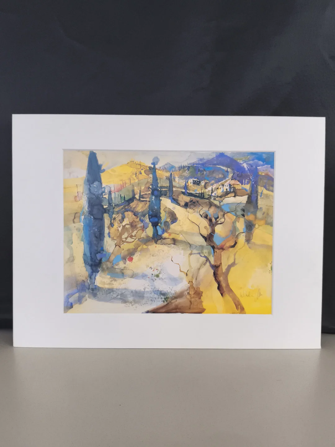 Dekorativer Kunstdruck im Passepartout, Motiv von Wilhelm Fikisz – Bild 1