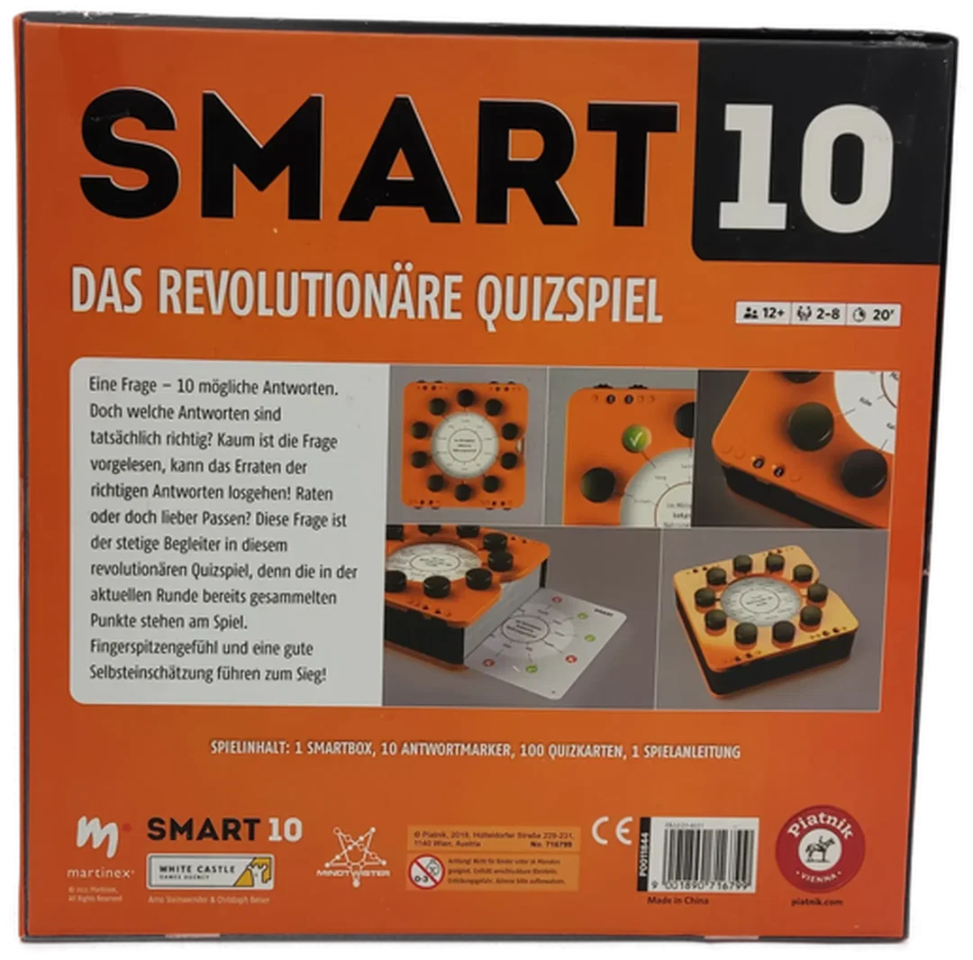 Piatnik Smart 10  "Das revolutionäre Quizspiel" – Bild 3
