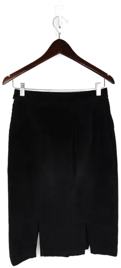 80er-Jahre Cord-Rock schwarz mit Schlitzen - S/36 - Bild 3