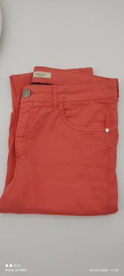 Marani Damenhose Sonstige Unifarben Gr. 44 | Einmaliges Unikat - Bild 3