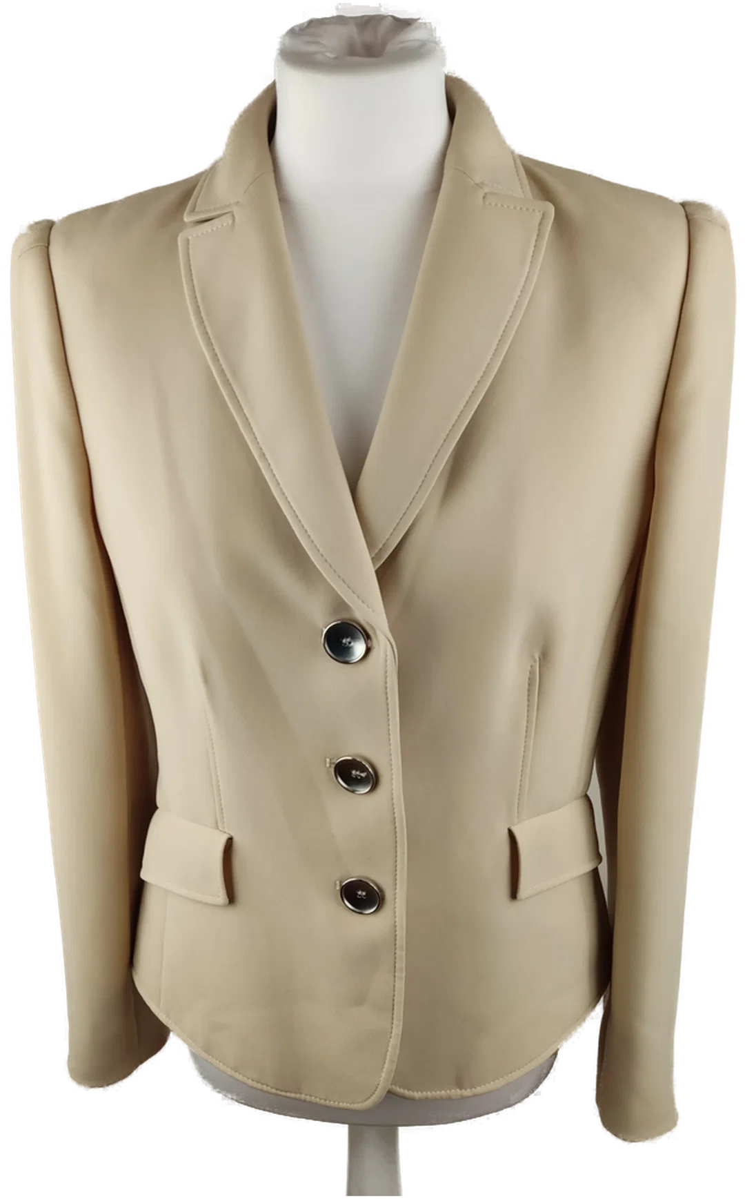 Damen-Sakko Creme M/38 | Business-Klassiker, Chemisch Behandelt – Bild 1