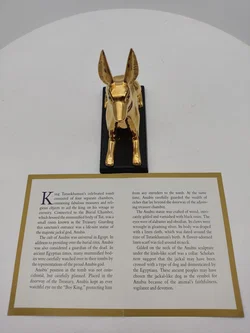Anubis 'The jackal god' Porzellan & Zertifikat von Franklin Mint | Limitierte Rarität – Vorschau 9