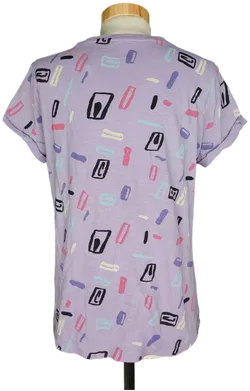 EDC Damen T-Shirt lila gemustert - S/36 - Bild 2