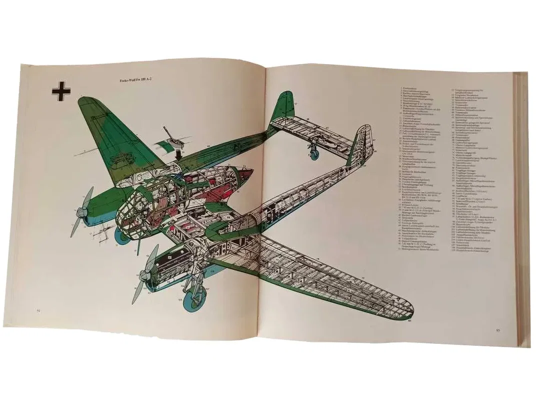 Buch Bilderlexikon der Flugzeuge – Geschichte der Luftfahrt, 1842 Abbildungen, 1000 Flugzeuge im Aufriss – Bild 2