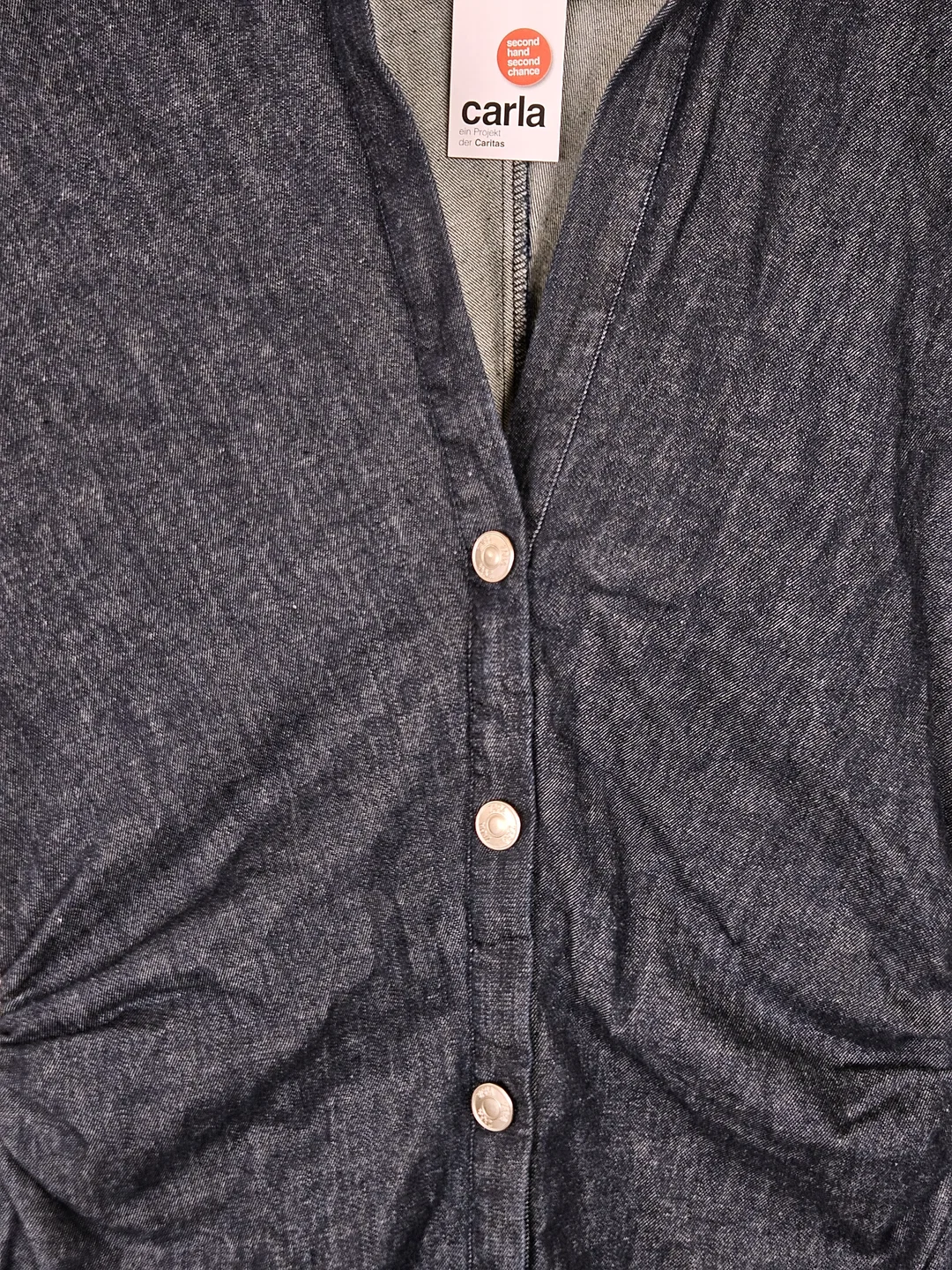 ZARA Damen Jeanskleid, marine - Gr. S – Bild 3